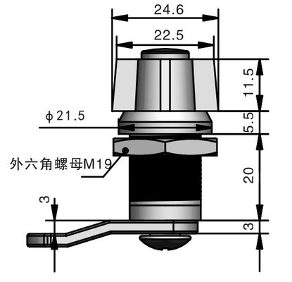 Custom Design Quarter Turn Lock Electrical Cabinet With Different Size